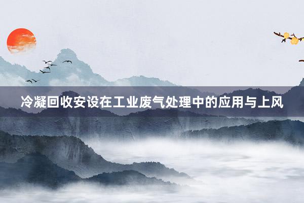 冷凝回收安设在工业废气处理中的应用与上风